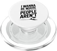 Voglio essere dove le persone non sono divertenti PopSockets PopGrip per MagSafe