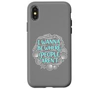 Voglio essere dove le persone non sono | Seashell Summer Ocean Beach Custodia per iPhone X/XS
