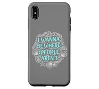 Voglio essere dove le persone non sono | Seashell Summer Ocean Beach Custodia per iPhone XS Max