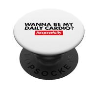 Voglio essere il mio cardio rispettosamente PopSockets PopGrip Adesivo