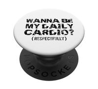 Voglio essere il mio cardio rispettosamente PopSockets PopGrip Adesivo