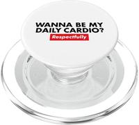 Voglio essere il mio cardio rispettosamente PopSockets PopGrip per MagSafe