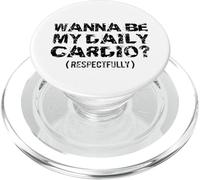 Voglio essere il mio cardio rispettosamente PopSockets PopGrip per MagSafe