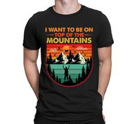 Voglio essere in cima alle montagne escursionismo vintage uomo donna...