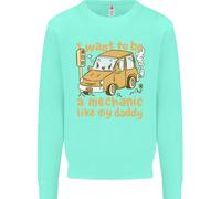 Voglio Essere un Meccanico Come Mio Papà Felpa per Bambini