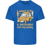 Voglio Essere un Meccanico Come Mio Papà Uomo Cotone T-Shirt Tee Top