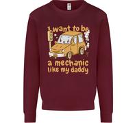 Voglio Essere un Meccanico Come Mio Papà Uomo Felpa Maglione