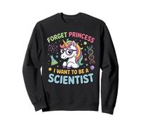Voglio Essere Uno Scienziato Unicorn Girl Empowerment Felpa