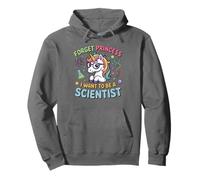 Voglio Essere Uno Scienziato Unicorn Girl Empowerment Felpa con Cappuccio