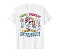 Voglio Essere Uno Scienziato Unicorn Girl Empowerment Maglietta