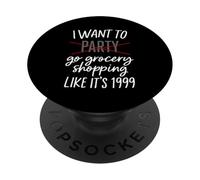 Voglio fare la spesa come se fosse 1999 PopSockets PopGrip Adesivo