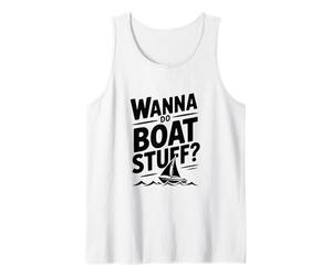 Voglio Fare roba in Barca Umorismo Nautico per Anime avventurose Canotta