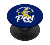 Voglio farti sbucciare una banana divertente e divertente per adulti PopSockets PopGrip Adesivo