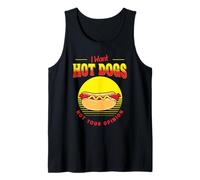 Voglio Hot Dog Non la Tua opinione Cibo Divertente BBQ Tailgating Canotta