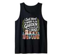 Voglio Lavorare nel Mio Giardino e ritrovo con i Miei Cani Divertente Canotta