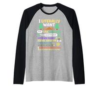 Voglio letteralmente Che i Miei Dollari delle Tasse sostengano i parchi Nazionali degli Stati Uniti Maglia con Maniche Raglan