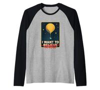 Voglio Sapere Non Credere UFO UAP Paranormal Alien Science Maglia con Maniche Raglan