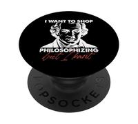 Voglio smettere di filosofare ma io Kant PopSockets PopGrip Adesivo