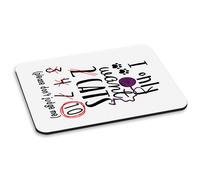 Voglio Solo 2 Gatti PC Mouse Pad - Divertente Pazza Per I Gatti