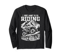 Voglio Solo Andare a Cavalcare UTV e ignorare Tutti i Miei Problemi Uomini Maglia a Manica