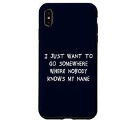 Voglio solo andare da qualche parte nessuno conosce il mio nome Custodia per iPhone XS Max