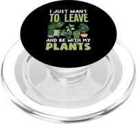 Voglio solo andarmene e stare con le mie piante Giardinaggio divertente PopSockets PopGrip per MagSafe