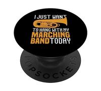 Voglio solo appendere con la mia banda musicale Tuba PopSockets PopGrip Adesivo