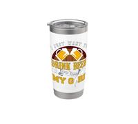 Voglio solo bere birra e baciare la mia ragazza divertente dicendo Bicchiere termico in acciaio inox doppia parete