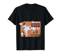 Voglio solo bere birra e uscire con il mio Jack Russell Maglietta