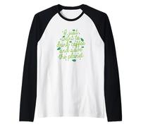 Voglio Solo Bere caffè e Salvare Il Pianeta Maglia con Maniche Raglan