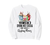 Voglio Solo Bere Cioccolata Calda e Guardare Film di Natale Felpa