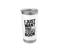 Voglio solo che tu legga un libro Bicchiere termico in acciaio inox doppia parete