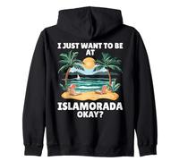 Voglio Solo Essere a Islamorada Okay Beach Felpa con Cappuccio