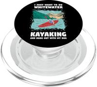 Voglio solo fare kayak Whitewater e uscire con il mio cane PopSockets PopGrip per MagSafe