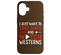Voglio solo fare un pisolino e guardare gli amanti del film western Custodia per iPhone 16