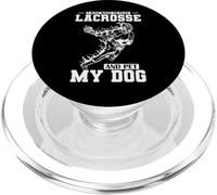 Voglio solo giocare a Lacrosse e accarezzare il mio Cane PopSockets PopGrip per MagSafe