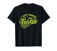 Voglio Solo Giocare a Tennis Sport Maglietta