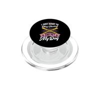 Voglio solo giocare al clarinetto e accarezzare il mio cane PopSockets PopGrip per MagSafe
