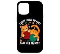 Voglio solo lavorare a maglia e accarezzare il mio gatto Custodia per iPhone 12/12 Pro