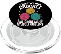 Voglio solo lavorare all'uncinetto e ignorare tutti i miei problemi con gli adulti PopSockets PopGrip per MagSafe
