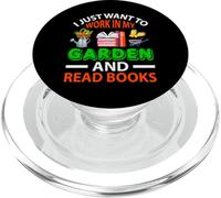 Voglio solo lavorare nel mio giardino e leggere libri Giardinaggio PopSockets PopGrip per MagSafe