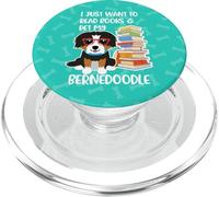 Voglio solo leggere libri e accarezzare il mio cane Bernedoodle PopSockets PopGrip per MagSafe
