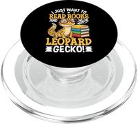 Voglio solo leggere libri e accarezzare il mio geco leopardo PopSockets PopGrip per MagSafe