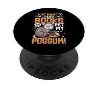 Voglio solo leggere libri e accarezzare il mio opossum PopSockets PopGrip Adesivo