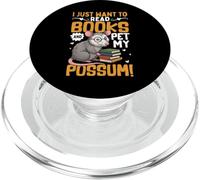 Voglio solo leggere libri e accarezzare il mio opossum PopSockets PopGrip per MagSafe