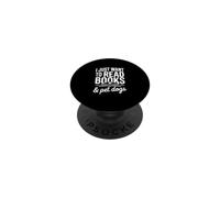 Voglio solo leggere libri e cani da compagnia PopSockets PopGrip Adesivo
