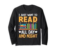 Voglio solo leggere tutto il giorno e la notte Maglia a Manica