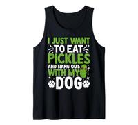 Voglio Solo Mangiare sottaceti e Uscire con Il Mio Cane Canotta