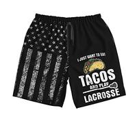 Voglio solo mangiare tacos e giocare a lacrosse. Regali per la corsa masch