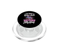 Voglio solo pattinare e accarezzare il mio cane PopSockets PopGrip per MagSafe